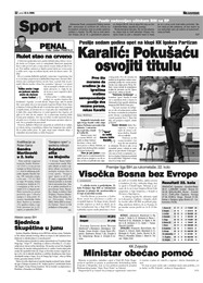 Karalić: Pokušaću osvojiti titulu