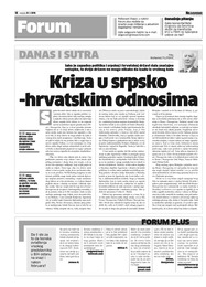 Kriza u srpsko hrvatskim odnosima