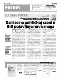 Da li se na političkoj sceni u BiH pojavljuje nova snaga