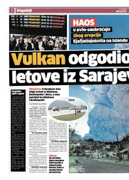 Vulkan odgodio letove iz Sarajeva