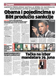 Obama i pojedincima u BiH produžio sankcije