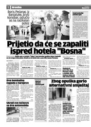 Prijetio da će se zapaliti ispred hotela "Bosna"