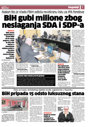 BiH gubi milione zbog neslaganja SDA i SDPa