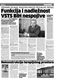 Funkcija i nadležnost VSTS BiH nespojive