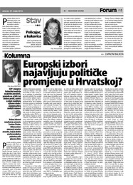 Europski izbori najavljuju političke promjene u Hrvatskoj?