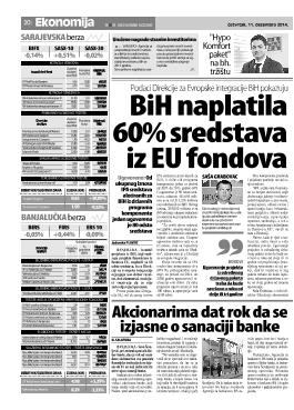 BiH naplatila 60% sredstava iz EU fondova 