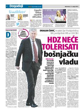 HDZ neće tolerisati bošnjačku vladu 