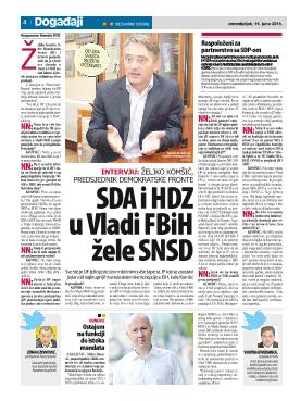 SDA i HDZ u Vladi FBiH žele SNSD 