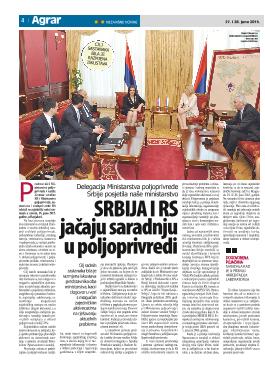 Srbija i RS jačaju saradnju u poljoprivredi 