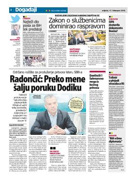 Radončić: Preko mene šalju poruku Dodiku 