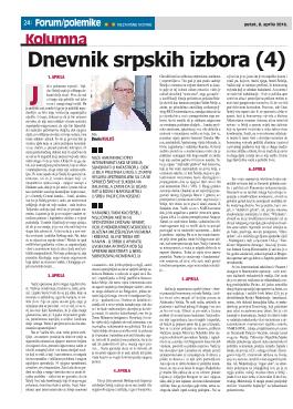 Dnevnik srpskih izbora (4) 