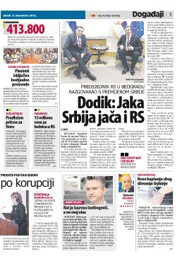 Dodik: Jaka Srbija jača i RS 