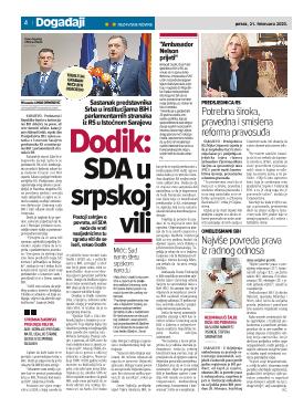 Dodik: SDA u srpskoj vili 