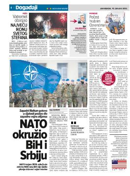 NATO okružio BiH i Srbiju 