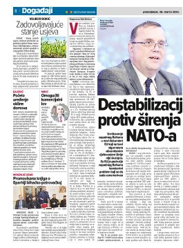Destabilizacijom protiv širenja NATO-a 