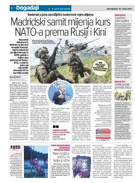 Madridski samit mijenja kurs NATO-a prema Rusiji i Kini