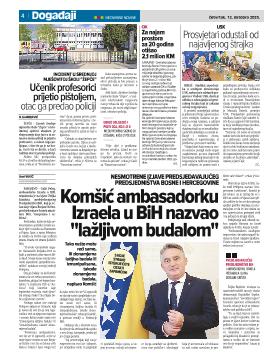 Komšić ambasadorku Izraela u BiH na zvao "lažljivom budalom"