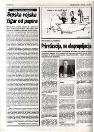 Srpska vojska tigar od papira