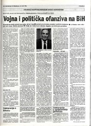 Vojna i politička ofanziva na BiH