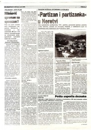Partizan i „partizanka“ u Neretvu