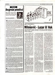 Milošević - Lazar ili Vuk