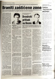 Dvostruki pritisak na Bosnu