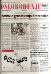 Žestoko granatiranje Srebrenice