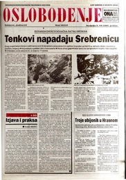 Tenkovi napadaju Srebrenicu