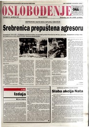Srebrenica prepuštena agresoru