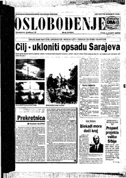 Cilj  ukloniti opsadu Sarajeva