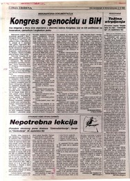 Kongres o genocidu u BiH
