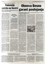 Obnova Bosne garant postojanja