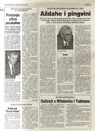 Galbrajt o Miloševiću i Tuđmanu