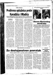 Proširena optužnica protiv Karadžića i Mladića