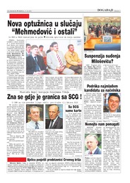 Suspenzija suđenja Miloševiću?