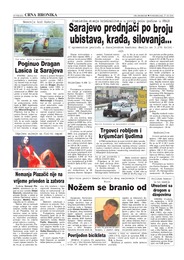Sarajevo prednjači po broju ubistava, kra|a, silovanja...