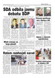 SDA odbila javnu debatu SDP