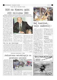 BiH na Kosovu gubi  200 miliona USD