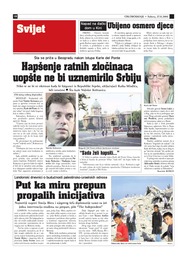 Hapšenje ratnih zločinaca uopšte ne bi uznemirilo Srbiju