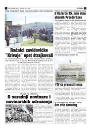 Radnici zavidovićke "Krivaje" opet štrajkovali