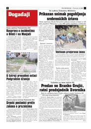 Rasprava o incidentima u Bileći i na Manjači