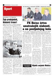 FK Borac žrtva unutrašnjih slabosti, a ne posljednjeg kola