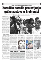Karadžić naredio postavljanje grčke zastave u Srebrenici