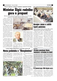 Ministar Žigić rudnike gura u propast