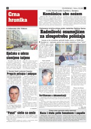 Radmilović osumnjičen za zloupotrebu položaja