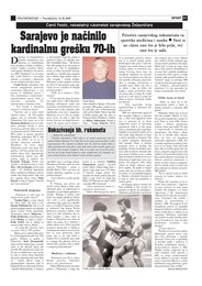 Sarajevo je načinilo kardinalnu grešku 70-ih