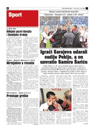 Igrači Sarajeva udarali sudiju Pekiju, a on uzvratio Samiru Šariću