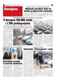 U Sarajevu 120.000 vozila i 1.750 parking-mjesta