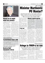Ministar Martinović uklanja načelnika PU Mostar?