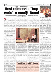 Novi tekstovi "kap vode" u zemlji Bosni